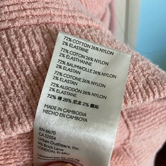 Free People Ottoman Slouchy Tunic Sweater Pink Sun Sand Medium - Picture 9 of 13